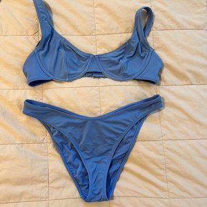 LA Hearts Womens Bikini Blue - Small